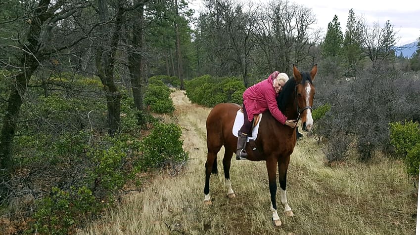 Cheralynn and her Dutch Warmblood, Val